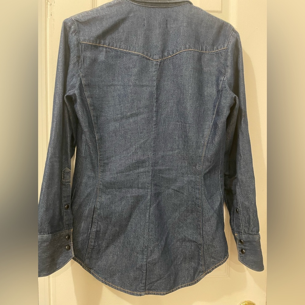 Rag & Bone Dark Denim Western button down - Picture 5 of 6